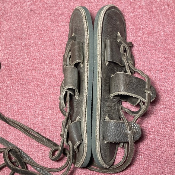 Handmade Leather Renaissance Medieval barefoot Sandals - Picture 4 of 14